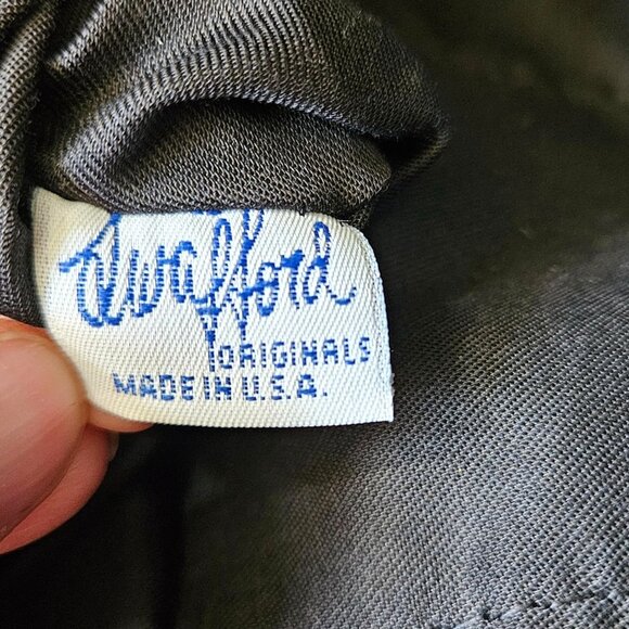 Swafford Originals Purse Black Tapestry Vegan Leather Shoulder Bag USA Made Boho - Picture 4 of 9